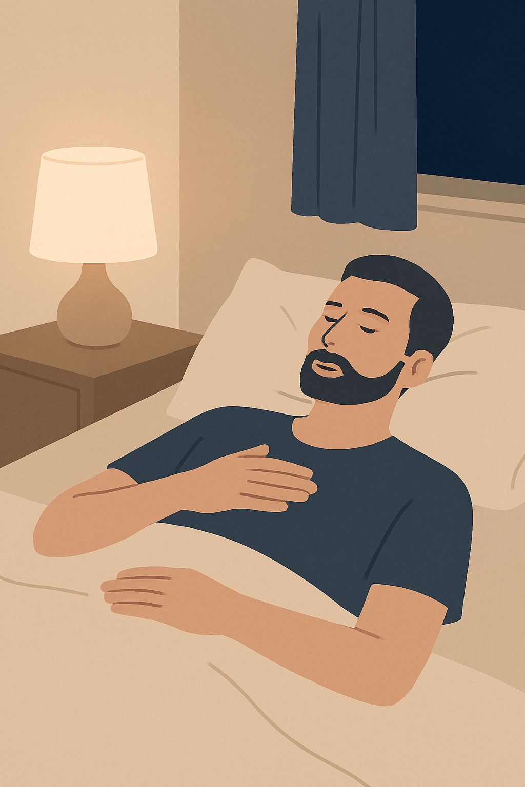 Breathing for Sleep review showing a guided breathing routine for nighttime relaxation.